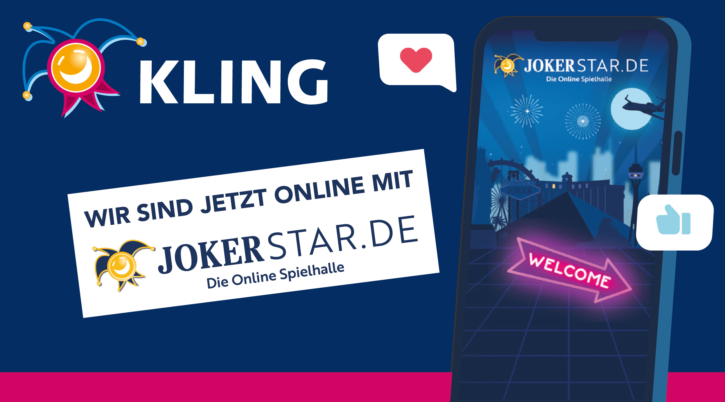 Wir sind jetzt online mit Jokerstar.de – Die Online Spielhalle